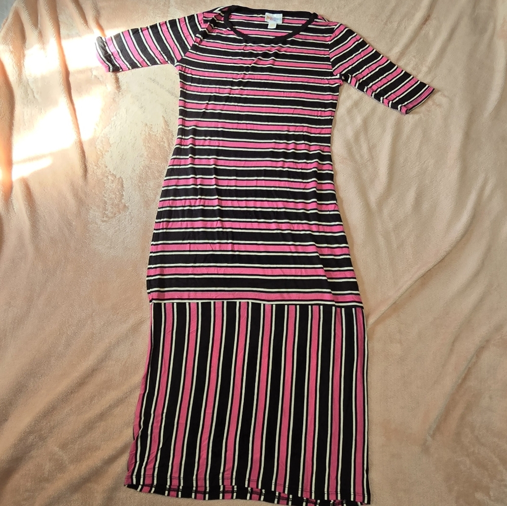 Lularoe Julia striped women Dress XXS